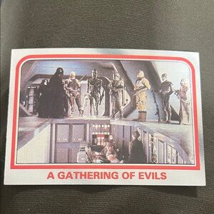 Star Wars A Gathering of Evils Print - Red, White, Black